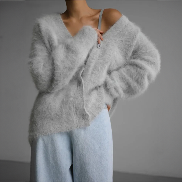 Women's Long Sleeve Knitted Cardigan – Casual Style – BN