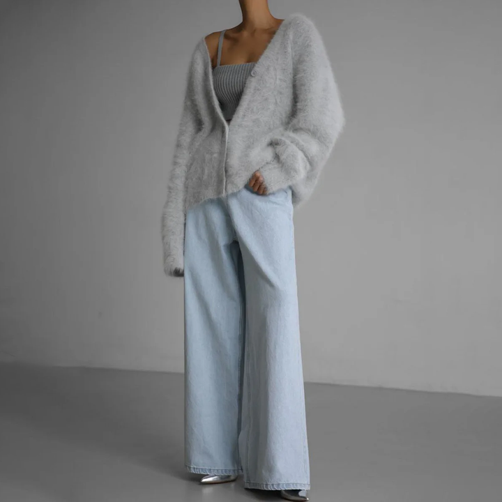 Women's Long Sleeve Knitted Cardigan – Casual Style – BN
