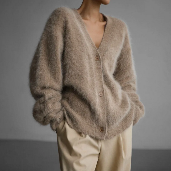Women's Long Sleeve Knitted Cardigan – Casual Style – BN