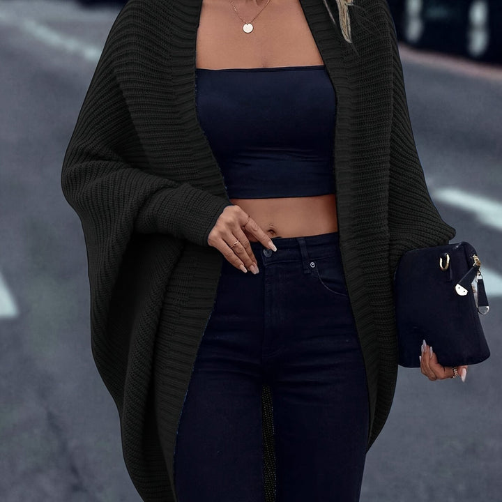Women's Oversized Chunky Knit Batwing Cardigan – Winter Collection – BN