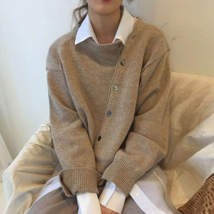 Women's Button-Up Cashmere Cardigan – Winter Collection – BN