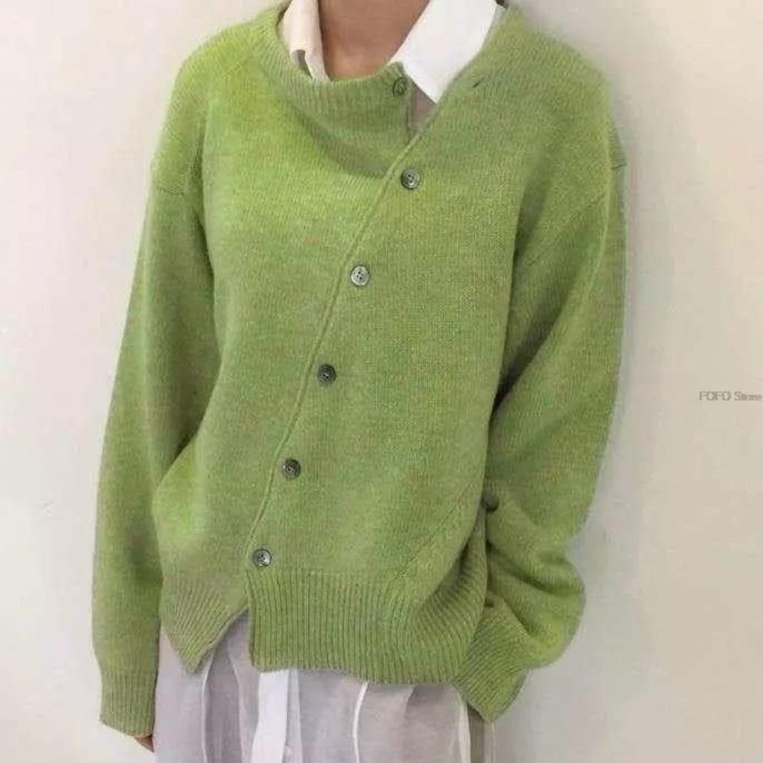 Women's Button-Up Cashmere Cardigan – Winter Collection – BN