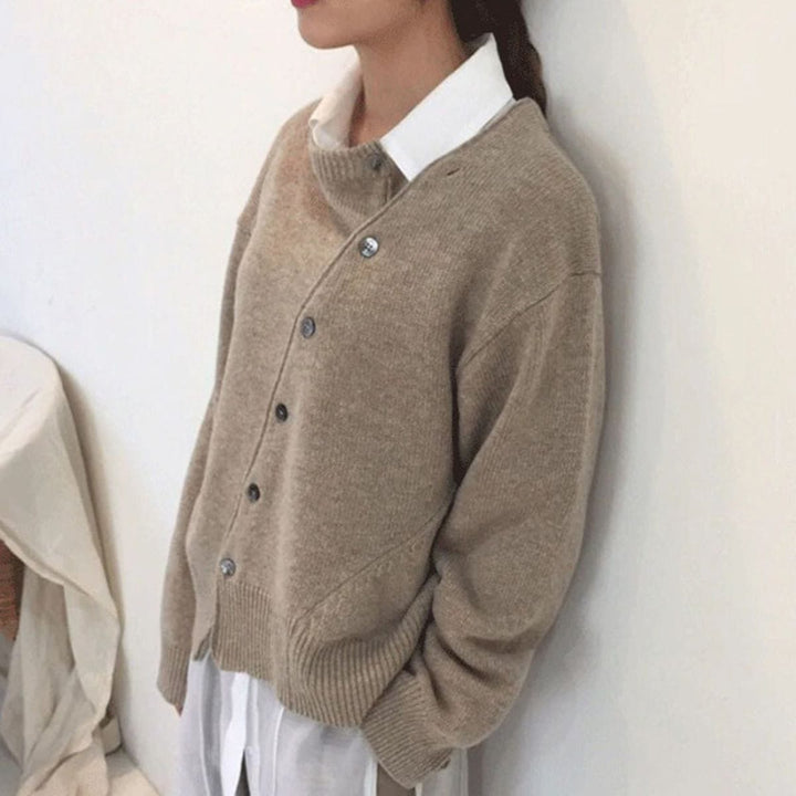 Women's Button-Up Cashmere Cardigan – Winter Collection – BN