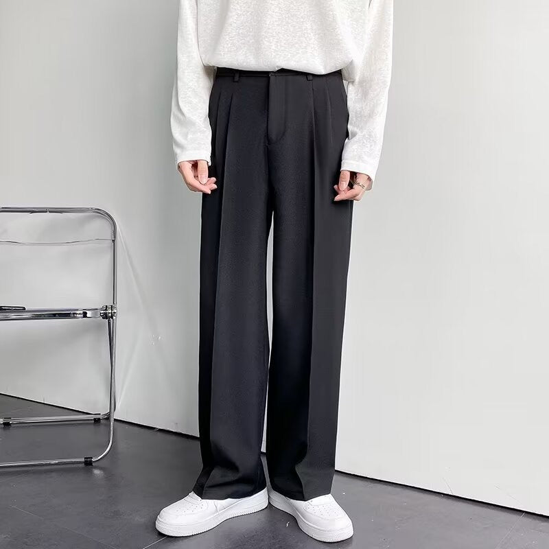 Men's Fitted Trousers Tailored Style Smart-Casual Office Wear