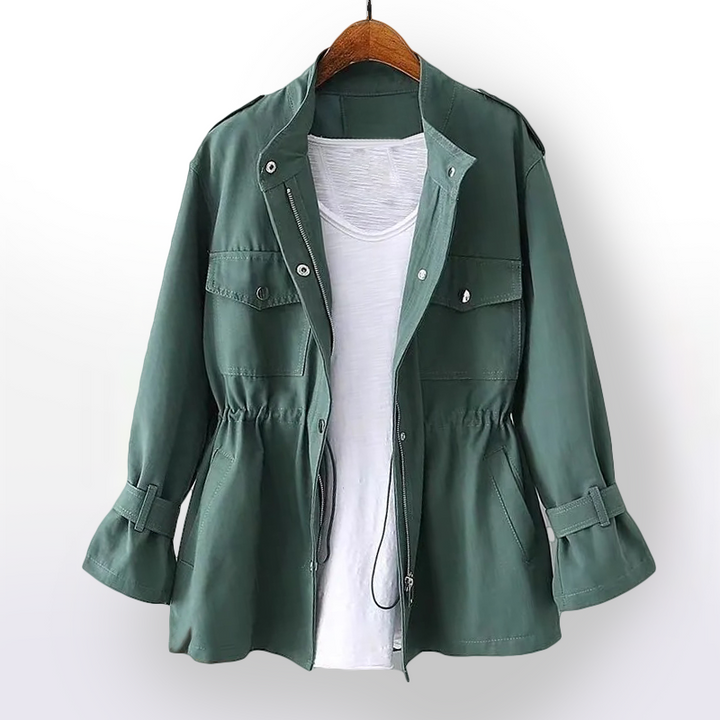 June | Contemporary Zip-Up Trench Coat