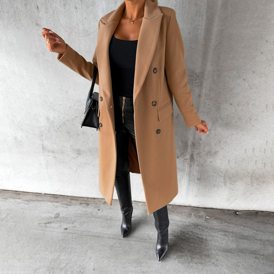 Charlene | Double-Breasted Winter Trench Coat