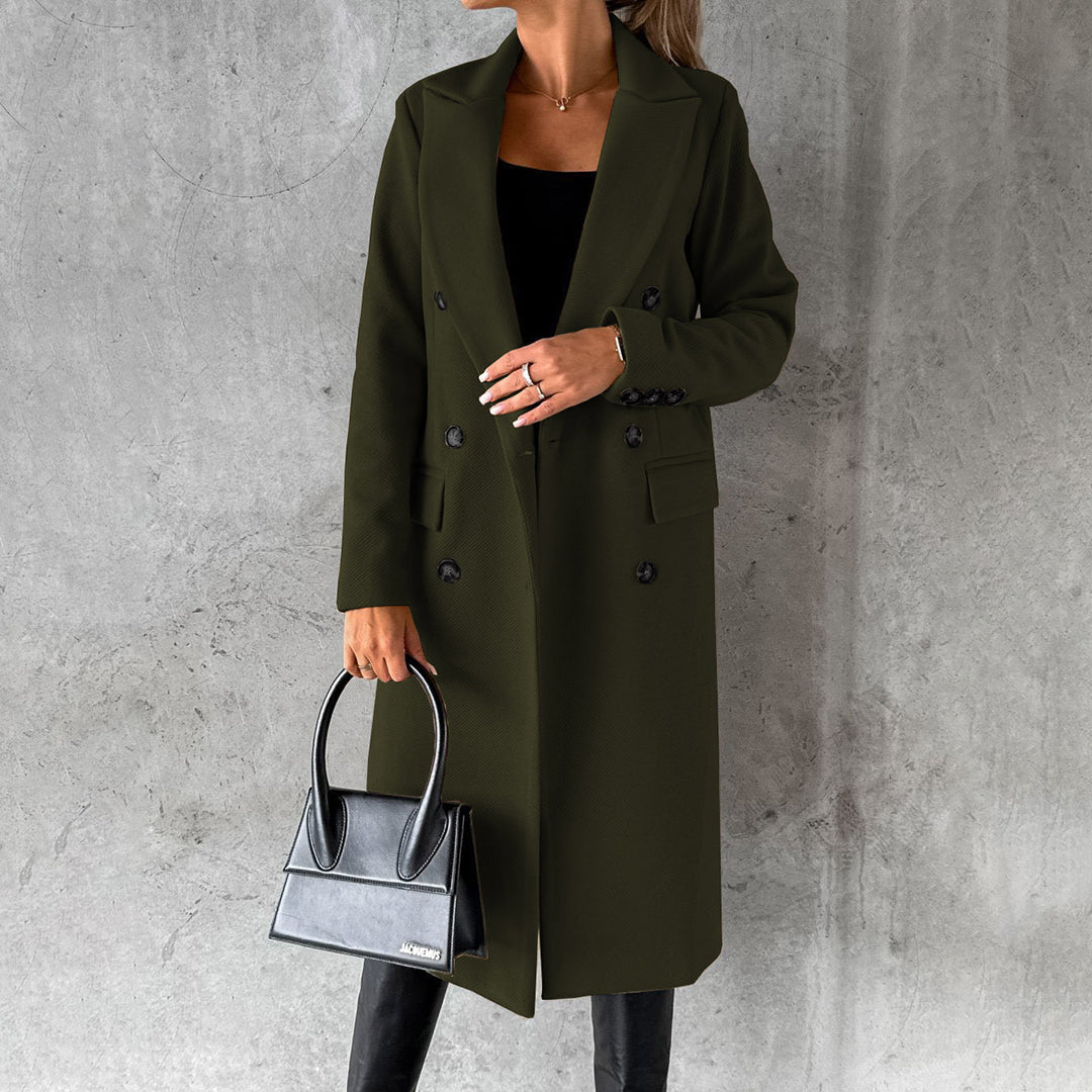 Charlene | Double-Breasted Winter Trench Coat