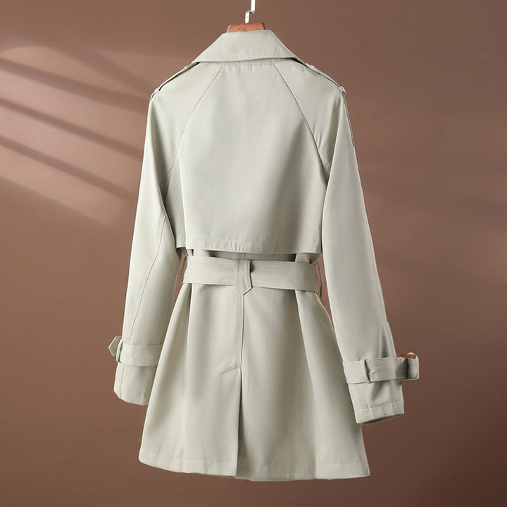 Emely | Lace-Trimmed Short Trench Coat