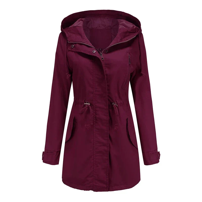 Fay | Hooded Cotton Trench Coat