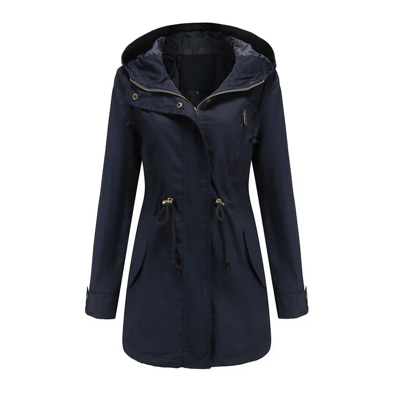 Fay | Hooded Cotton Trench Coat