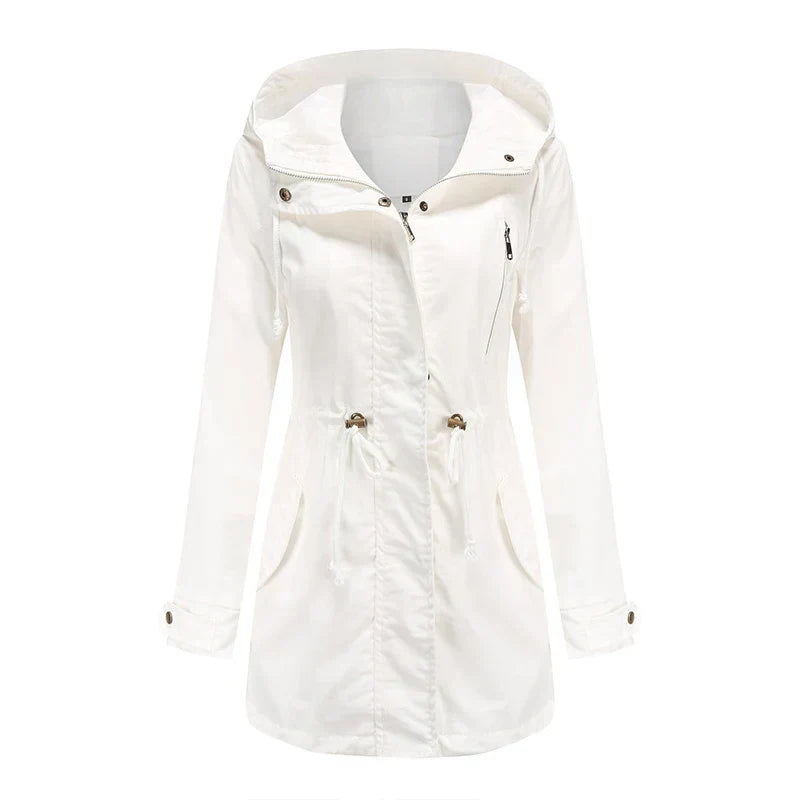 Fay | Hooded Cotton Trench Coat