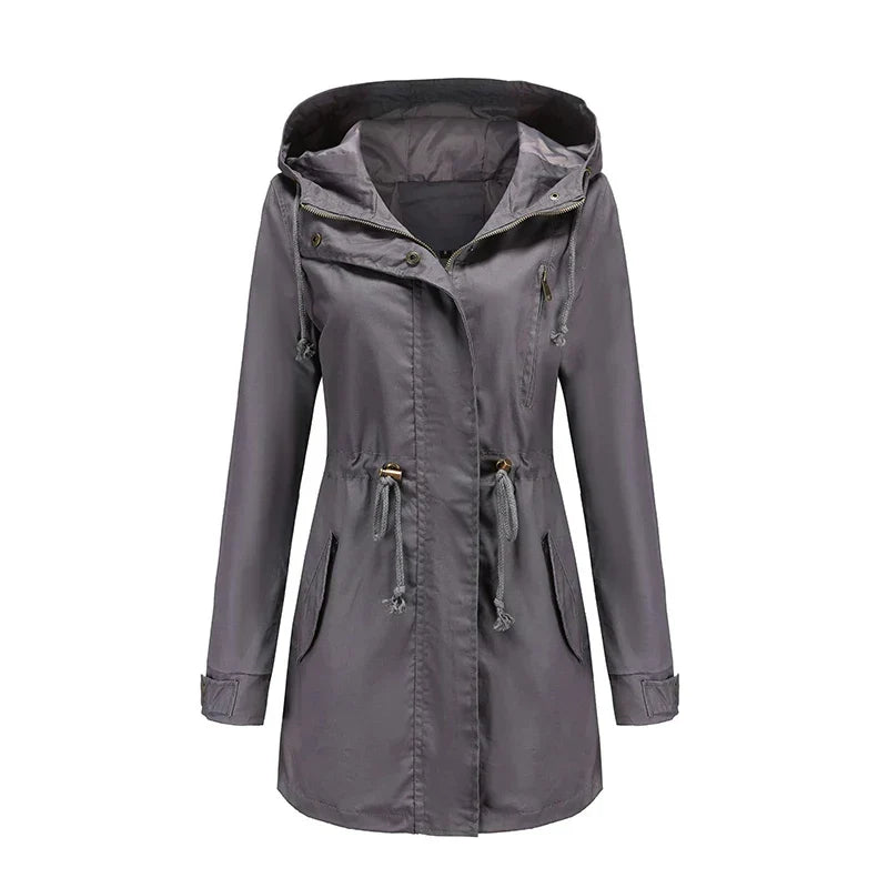 Fay | Hooded Cotton Trench Coat