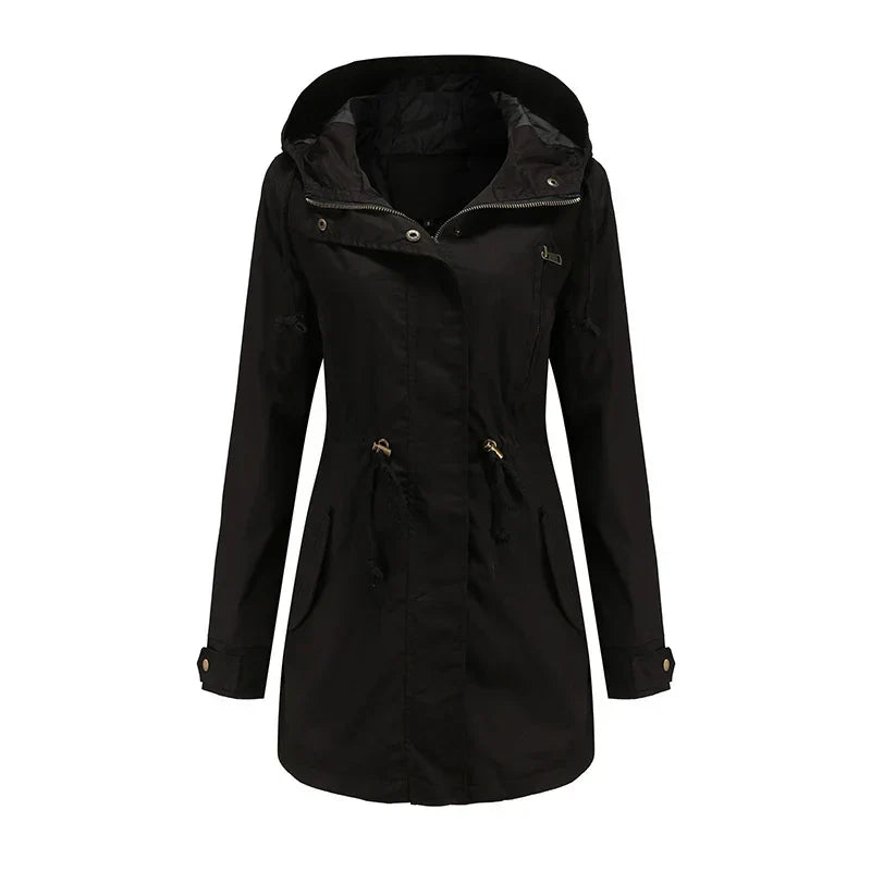 Fay | Hooded Cotton Trench Coat