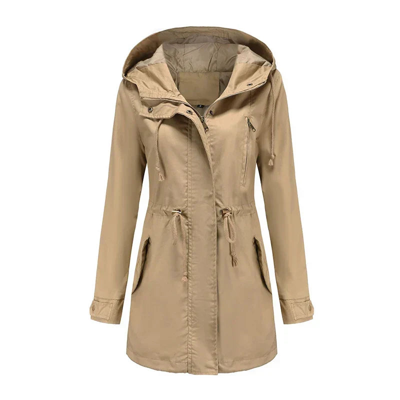 Fay | Hooded Cotton Trench Coat