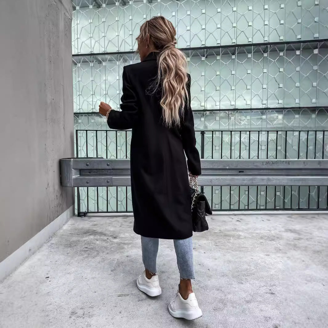Dayna | Stylish Button-Detail Trench Coat