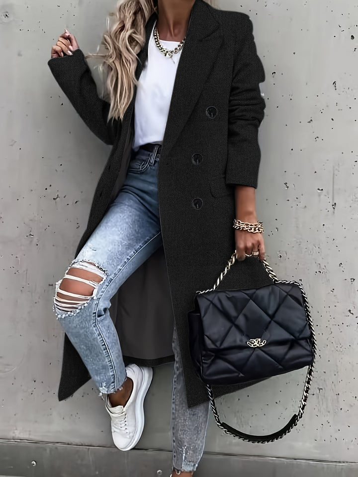 Dayna | Stylish Button-Detail Trench Coat