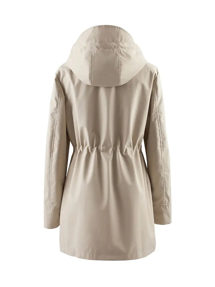 Deveney | Hooded Windproof Trench Coat