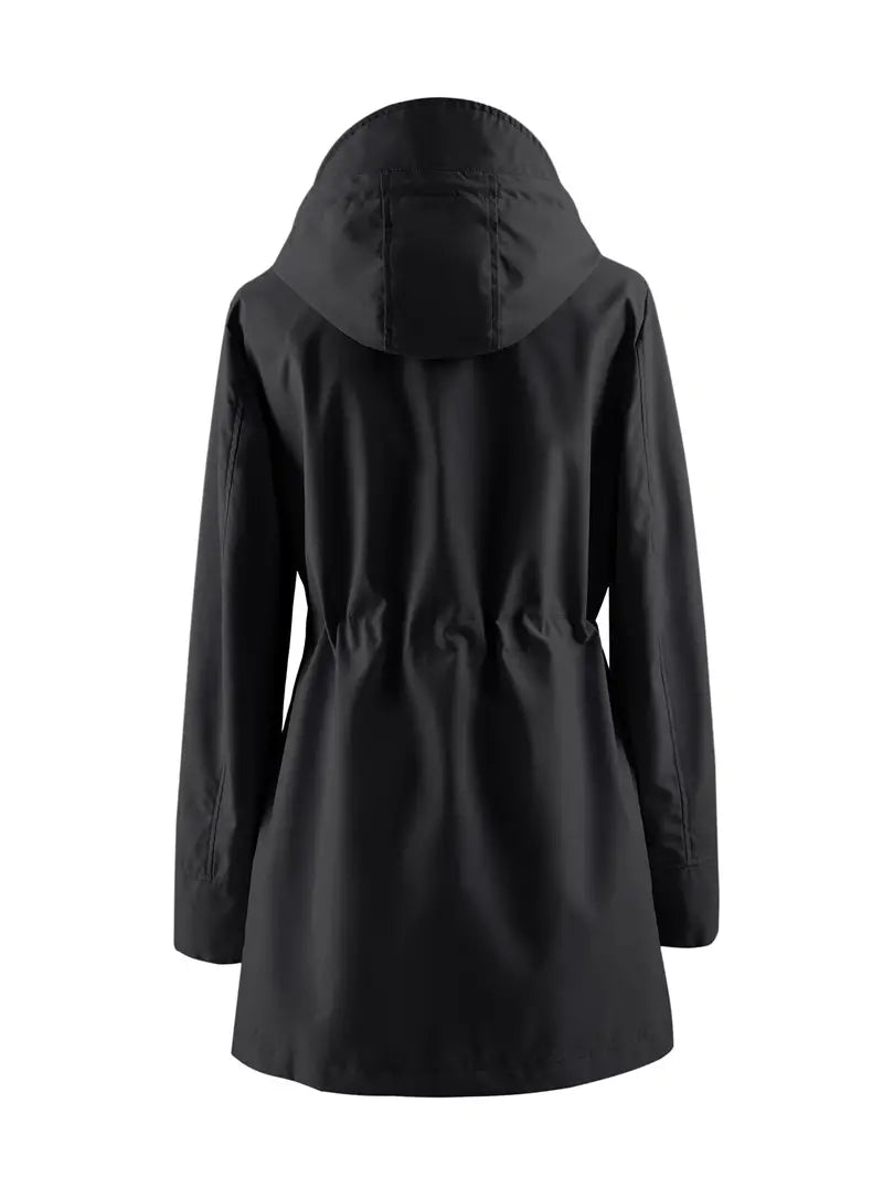 Deveney | Hooded Windproof Trench Coat