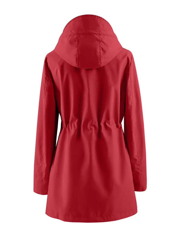 Deveney | Hooded Windproof Trench Coat