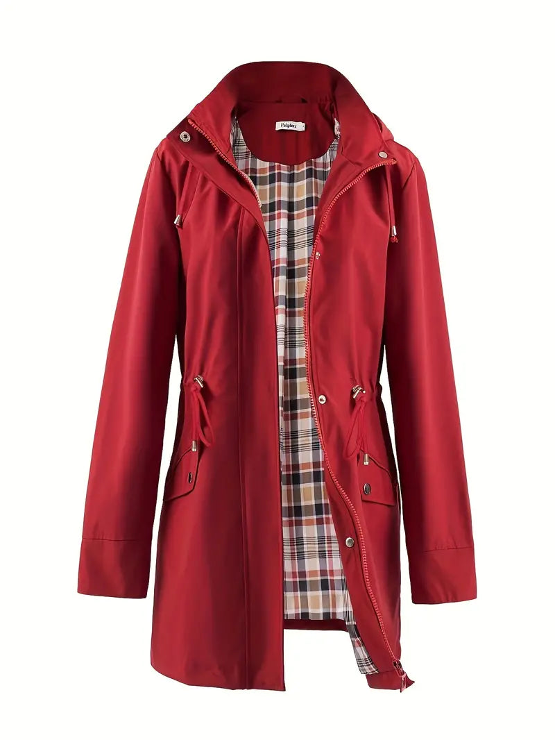 Deveney | Hooded Windproof Trench Coat