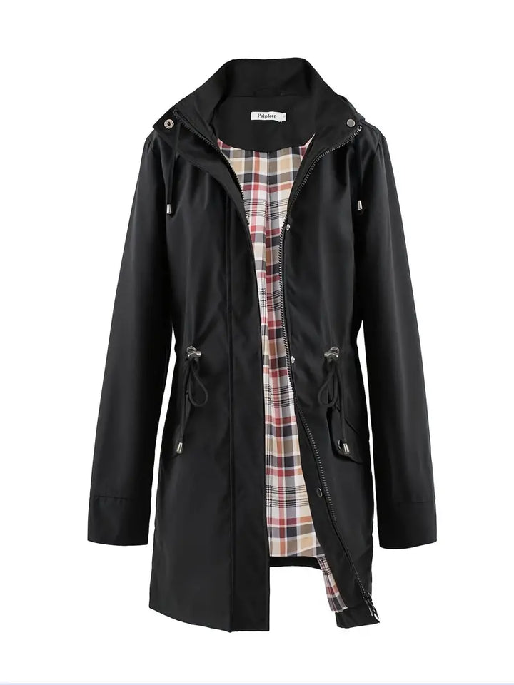 Deveney | Hooded Windproof Trench Coat