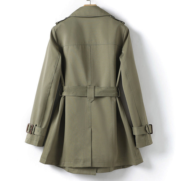 Skyla | Lapel Detail Trench Coat with Belt