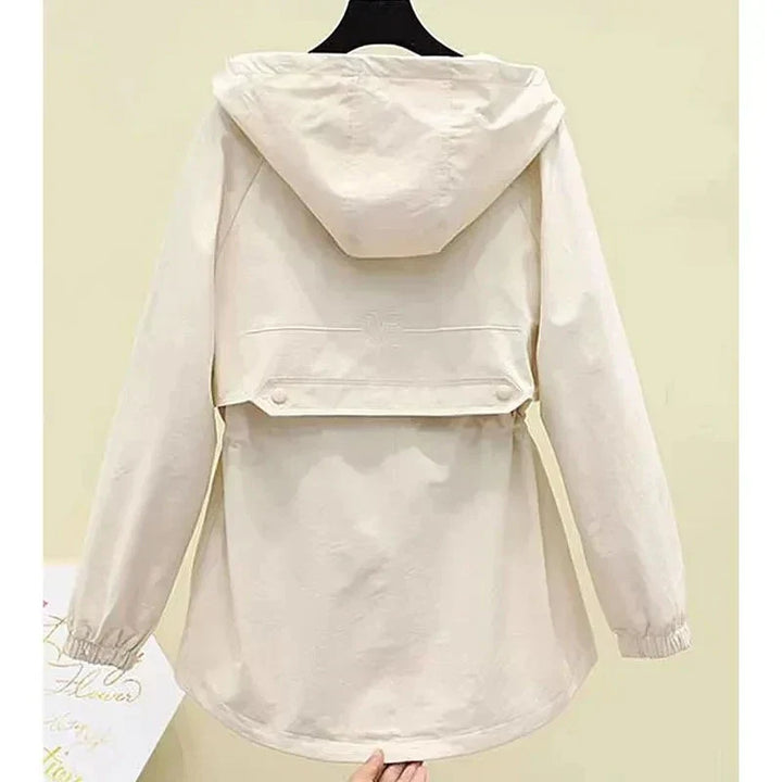 Hannah | Hooded Trench Coat with Adjustable Drawstring