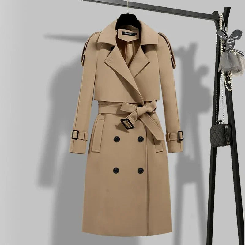 Novalie | Stylish Belted Trench Coat