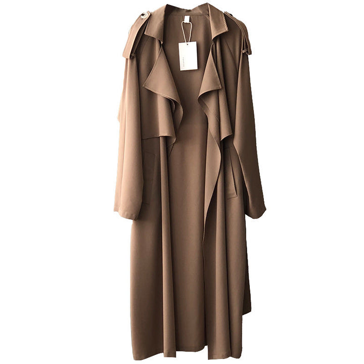 Lona | Extended Notched Lapel Trench Coat