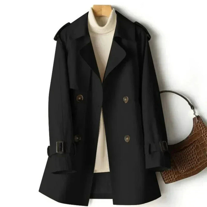 Keysha | Chic Double-Breasted Trench Coat
