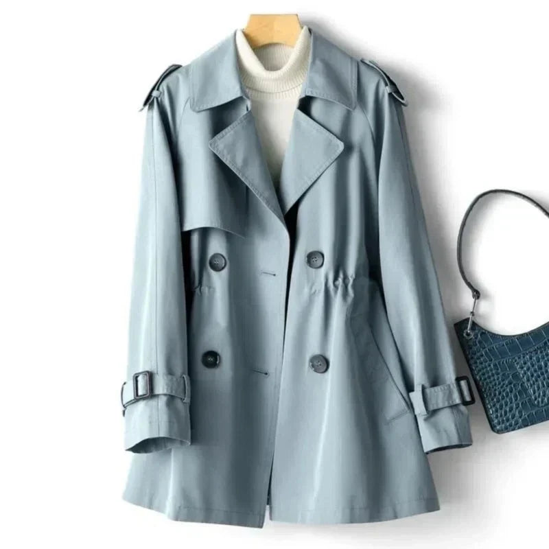 Keysha | Chic Double-Breasted Trench Coat