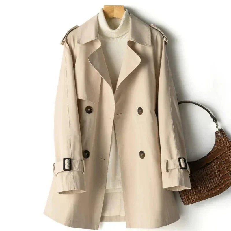Keysha | Chic Double-Breasted Trench Coat