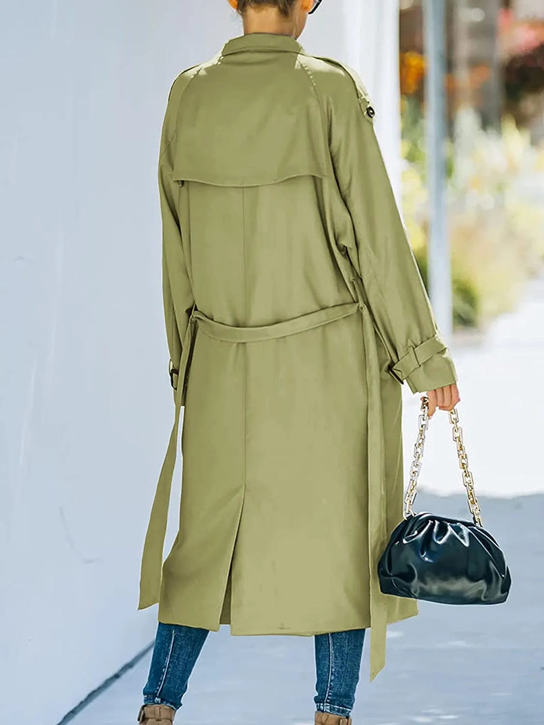 Ryanna | Double-Woven Long Trench Coat