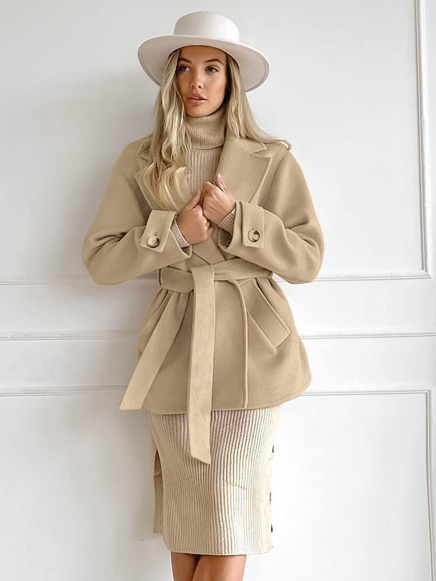 Jyll | Chic Drawstring Trench Coat