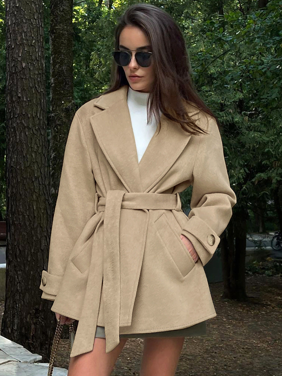 Jyll | Chic Drawstring Trench Coat