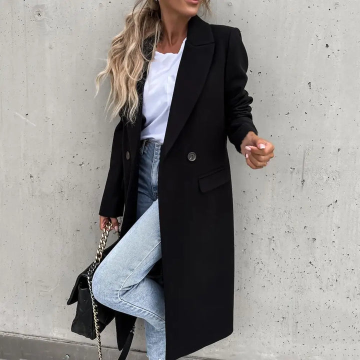 Cassie | Elegant Long Winter Trench Coat
