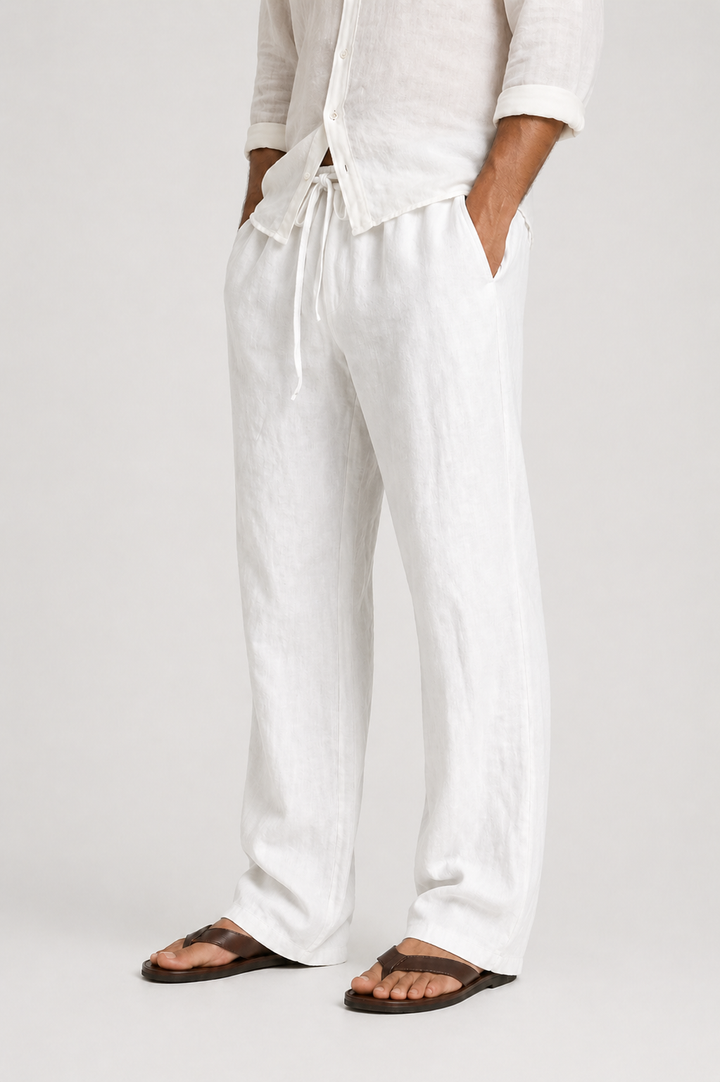 Men's Casual Drawstring Pants Relaxed Fit Everyday Versatile Comfort