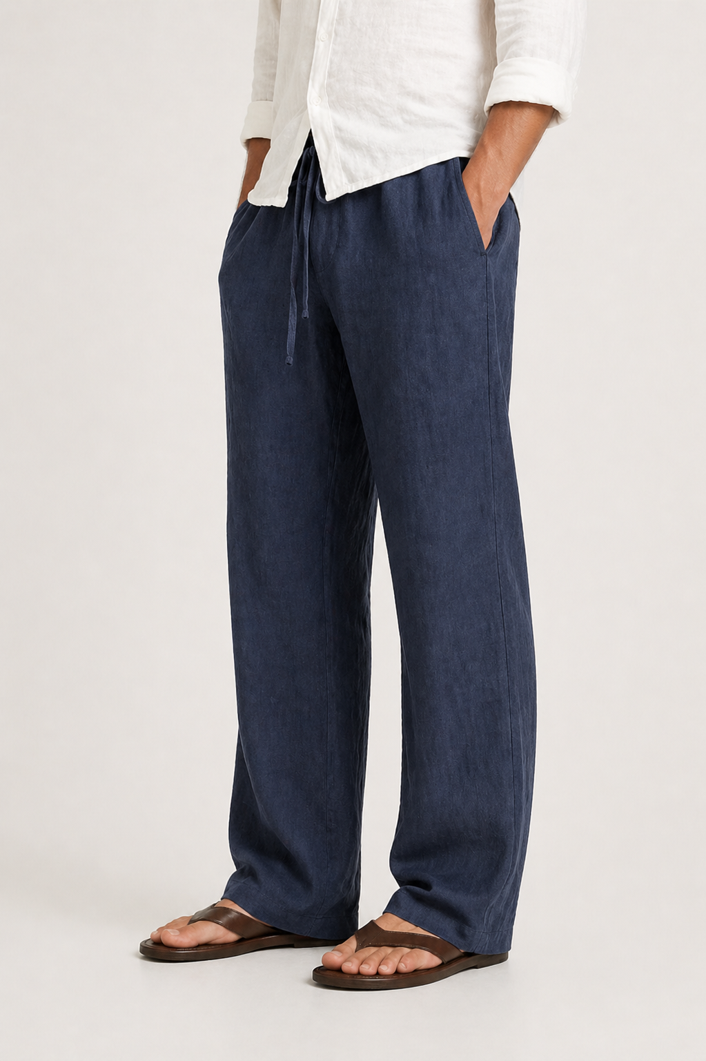 Men's Casual Drawstring Pants Relaxed Fit Everyday Versatile Comfort