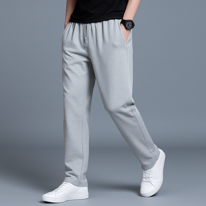 Men's Jogging Pants Elastic Waist Straight Leg Drawstring Tapered Casual Sport Loungewear Everyday Ryker