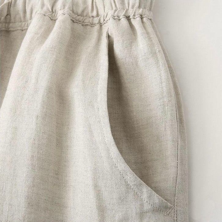 Men's Wide-Leg Trousers High-Waisted Chic Casual Everyday Summer
