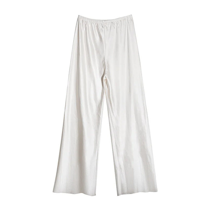 Gaia | Satin-Finish Wide-Leg Trousers