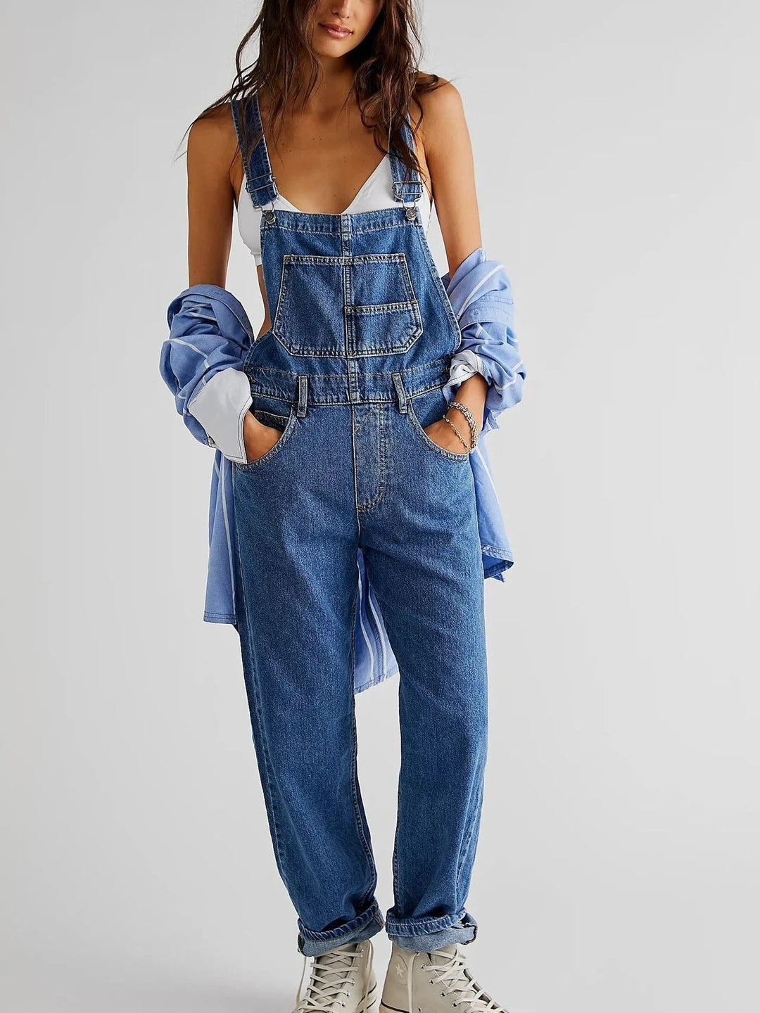 Enza | Women's Denim Overalls