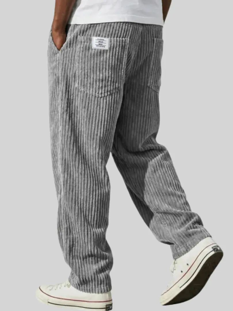 Men's Casual Corduroy Trousers Relaxed Fit Everyday Versatile Stylish