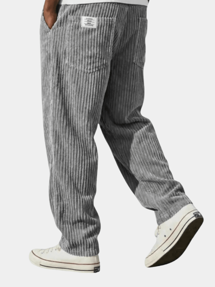 Men's Casual Corduroy Trousers Relaxed Fit Everyday Versatile Stylish