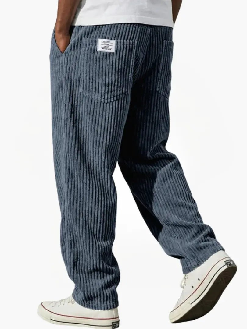 Men's Casual Corduroy Trousers Relaxed Fit Everyday Versatile Stylish