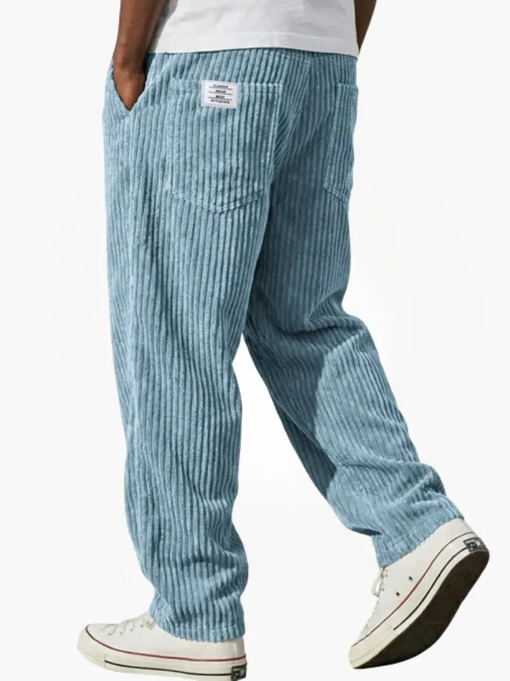 Men's Casual Corduroy Trousers Relaxed Fit Everyday Versatile Stylish