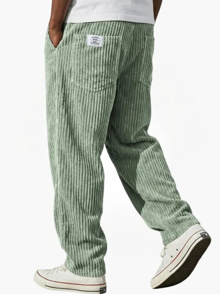 Men's Casual Corduroy Trousers Relaxed Fit Everyday Versatile Stylish
