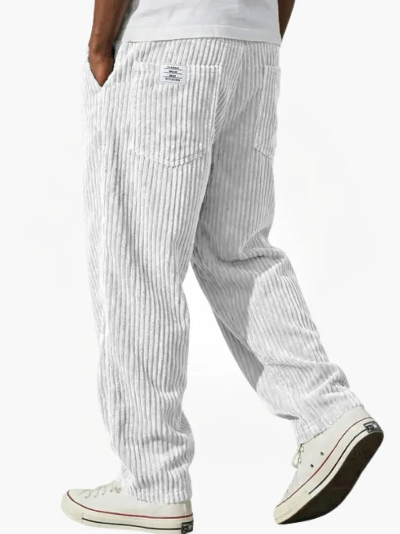 Men's Casual Corduroy Trousers Relaxed Fit Everyday Versatile Stylish