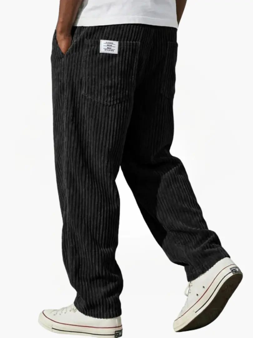 Men's Casual Corduroy Trousers Relaxed Fit Everyday Versatile Stylish