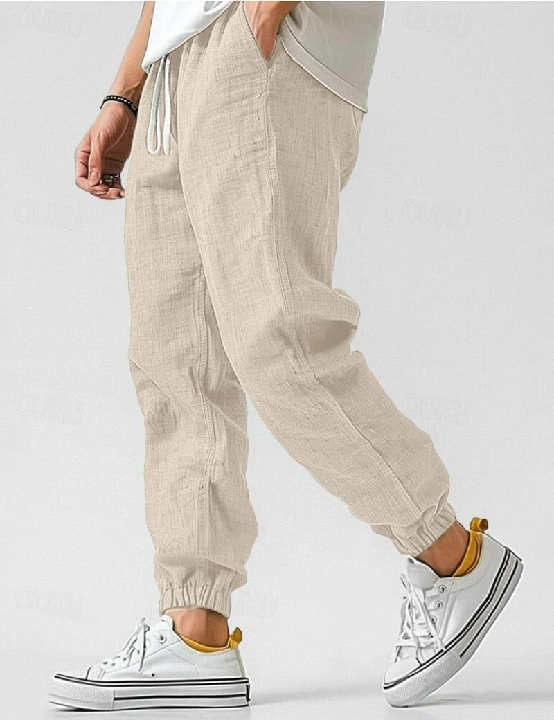 Men's Jogger Pants Relaxed Fit Drawstring Elastic Cuff Tapered Casual Sport Loungewear Everyday Streetwear Dane